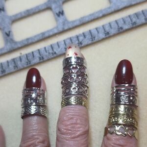 Elegant Silver and Gold Ring Set